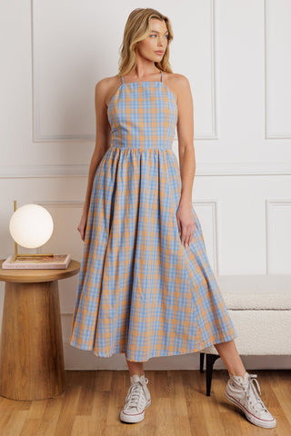 SWEET AS BERRIES WOVEN MIDI DRESS - By Baano