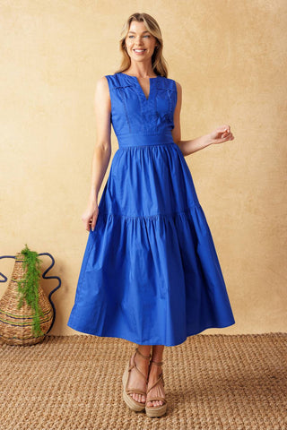 MYSTIC MIRAGE WOVEN MIDI DRESS - By Baano