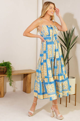 MAKING A WISH WOVEN MIDI DRESS - By Baano