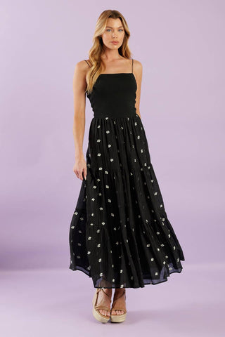 FADE INTO YOU WOVEN MIDI DRESS - By Baano