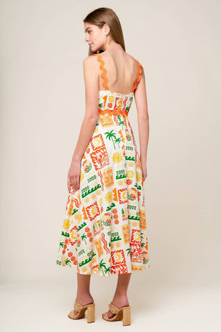 ROAMING AROUND WOVEN MIDI DRESS - By Baano
