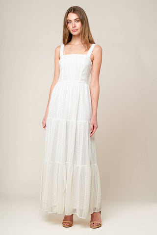 AFTER THE RAIN WHITE LACE MAXI DRESS - By Baano