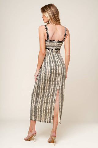 TAKE ME AWAY CROCHET LACE MIDI DRESS - By Baano