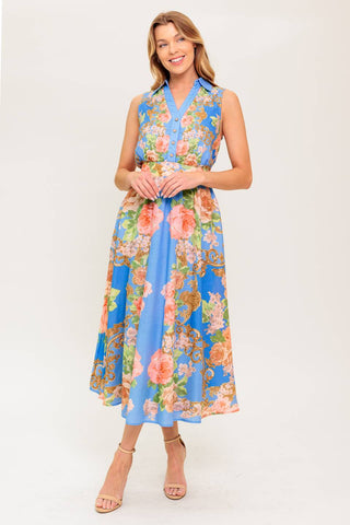 LOST IN A DREAM WOVEN MIDI DRESS - By Baano