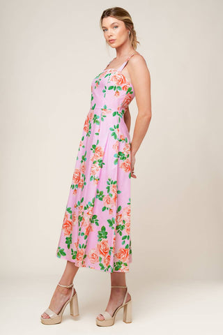 TIME FOR TEAM WOVEN MIDI DRESS - By Baano