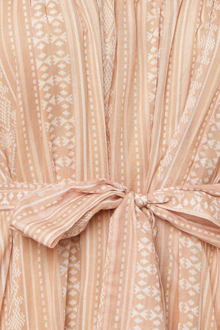 FROLIC THROUGH FIELDS WOVEN MIDI DRESS - By Baano