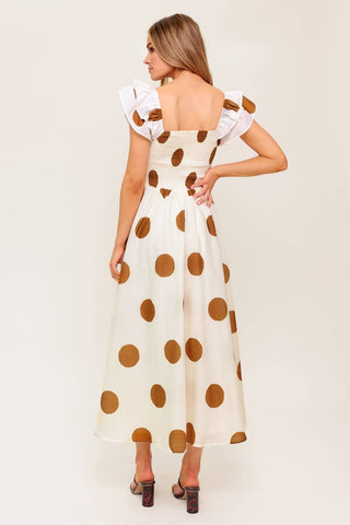MOJITO MOOD WOVEN MIDI DRESS - By Baano