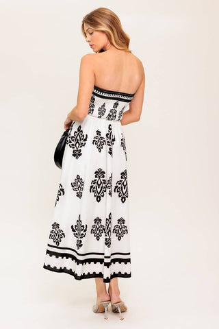 MYSTIC TWILIGHT WOVEN MDI DRESS - By Baano