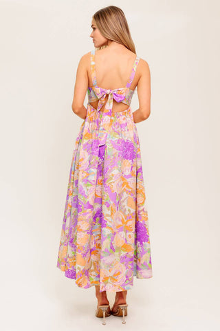 BREEZE SONG PINK WOVEN MIDI DRESS - By Baano