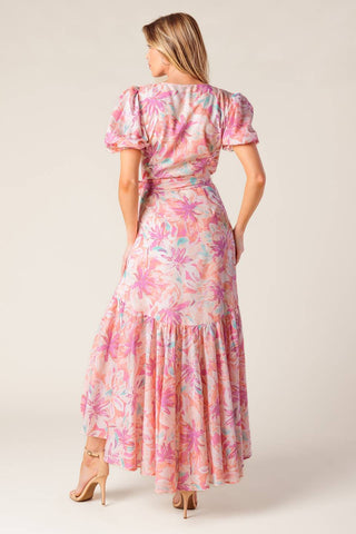 BLESS YOUR HEART CORAL WOVEN MINI DRESS - By Baano