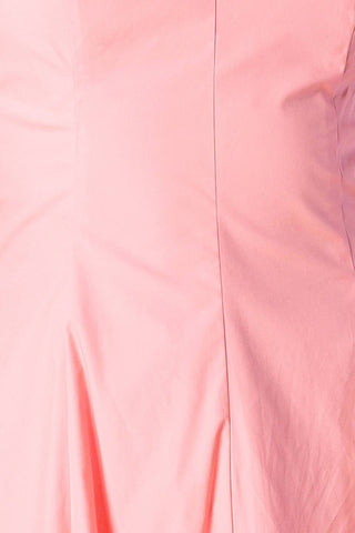 ON THE RIGHT TRACK PEACH WOVEN MIDI DRESS - By Baano