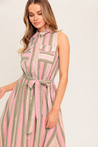 WIND ON MY SKIN WOVEN MIDI DRESS - By Baano