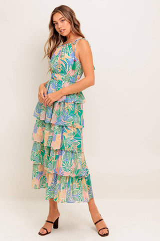 CABANA DREAMS WOVEN MIDI DRESS - By Baano