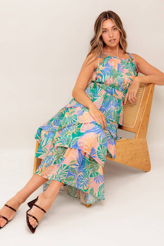CABANA DREAMS WOVEN MIDI DRESS - By Baano