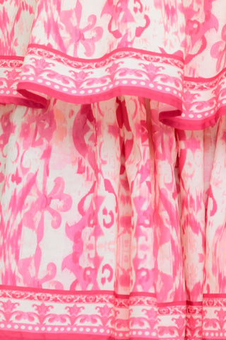 BLUSHING BLOSSOM FUCHSIA WOVEN MAXI DRESS - By Baano