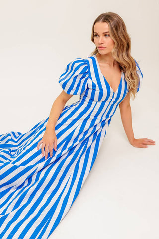 SERENITY TOUCH WOVEN MIDI DRESS - By Baano