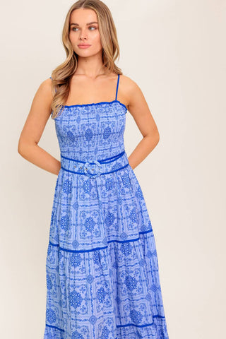 WAVES AND WHIMSY WOVEN MAXI DRESS - By Baano