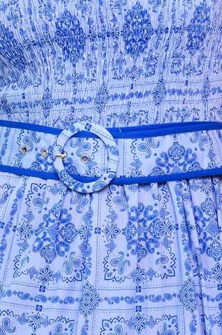 WAVES AND WHIMSY WOVEN MAXI DRESS - By Baano