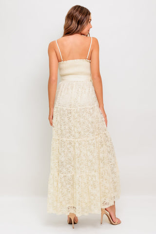 PARADISE AWAITS WOVEN LACE ANKLE DRESS - By Baano