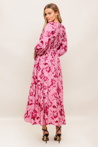 HONEY BUN MOUVE WOVEN MIDI DRESS - By Baano