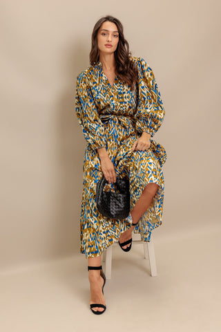 TERRA VISION WOVEN MIDI DRESS - By Baano