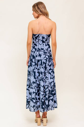 SMILES ARE CONTAGIOUS WOVEN MIDI DRESS - By Baano