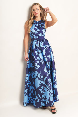 SAPPHIRE FANTASY WOVEN MAXI DRESS - By Baano