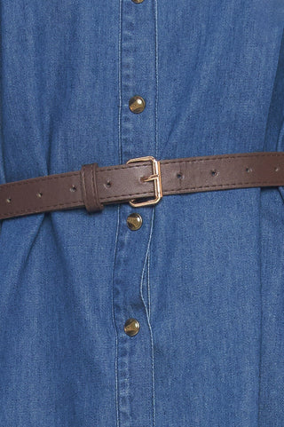 BLUEBIRD COWGIRL DENIM MINI DRESS - By Baano