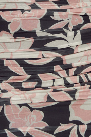 MUTED ROMANCE POWER MESH MIDI DRESS - By Baano