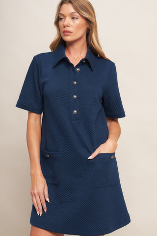 DOWNTOWN COOL KNIT MINI DRESS - By Baano