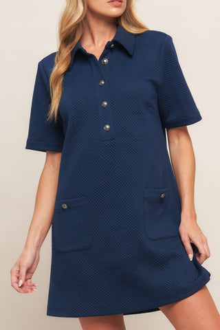 DOWNTOWN COOL KNIT MINI DRESS - By Baano