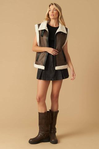 IN ANOTHER LIFE LEATHER VEST - By Baano