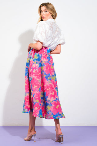 SWEET VISION WOVEN MIDI SKIRT - By Baano