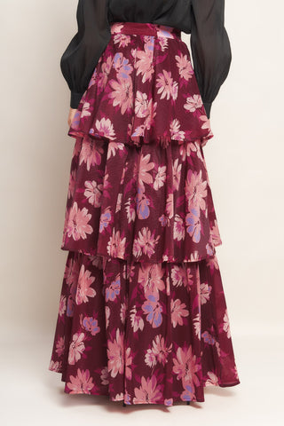 GARDEN ROMANCE WOVEN MAXI SKIRT - By Baano