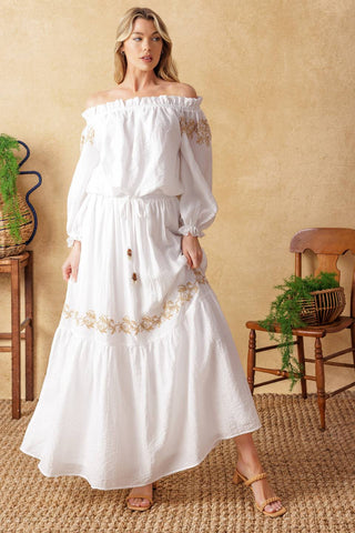 FULL SPEED AHEAD WOVEN MAXI SKIRT - By Baano