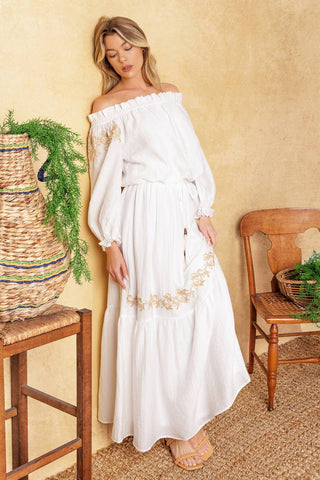 FULL SPEED AHEAD WOVEN MAXI SKIRT - By Baano