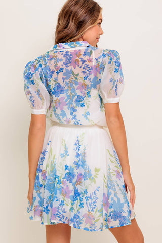 SUNSET SAIL WOVEN MINI FULL SKIRT - By Baano