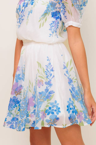 SUNSET SAIL WOVEN MINI FULL SKIRT - By Baano