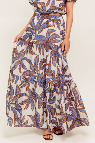 PETAL WALTZ WOVEN MAXI SKIRT - By Baano