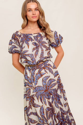 PETAL WALTZ WOVEN MAXI SKIRT - By Baano