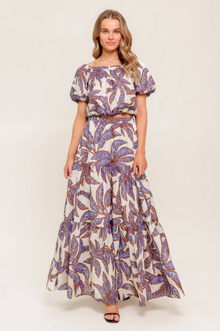 PETAL WALTZ WOVEN MAXI SKIRT - By Baano