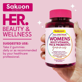 Women’s Multivitamin Gummies with Beauty, Energy & Digestive Support