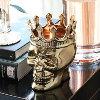 Gold Bonaparte Skull in Wood Charnel Thompson Ferrier