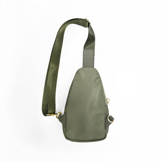 The River Sling Bag with Solid Strap | Olive