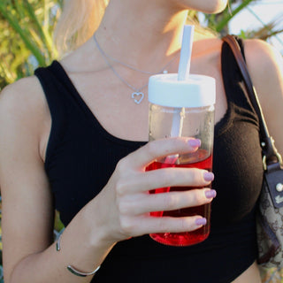 Straw Lids for Original Series Glass Bottles, 16oz size