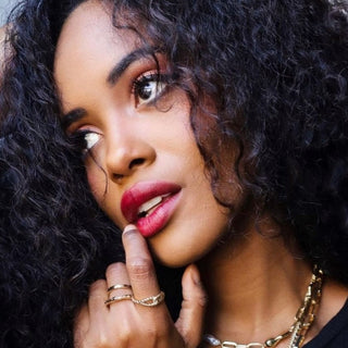 Vegan MultiStick colored from Beets + Radish for Cheeks and Lips - I am. Brave.