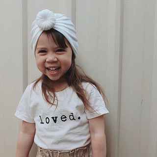 Loved. Organic Cotton Kids Tshirt Short Sleeve - By Baano