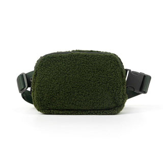 The Lennon Sherpa Belt Bag, Sling Bag, Waist Bag | Olive