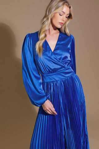 CRUSHING ON YOU SATIN JUMPSUIT - By Baano