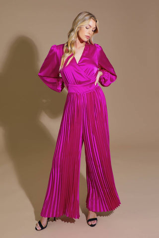 CRUSHING ON YOU SATIN JUMPSUIT - By Baano